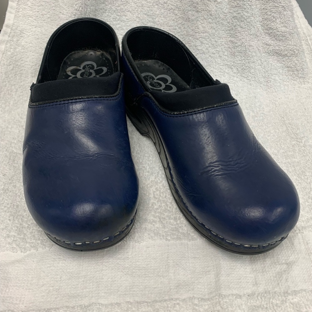 Sanita Black Clogs